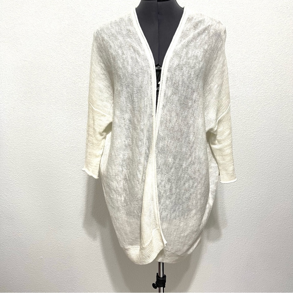 Michael Stars Woman White Open Cardigan Size S